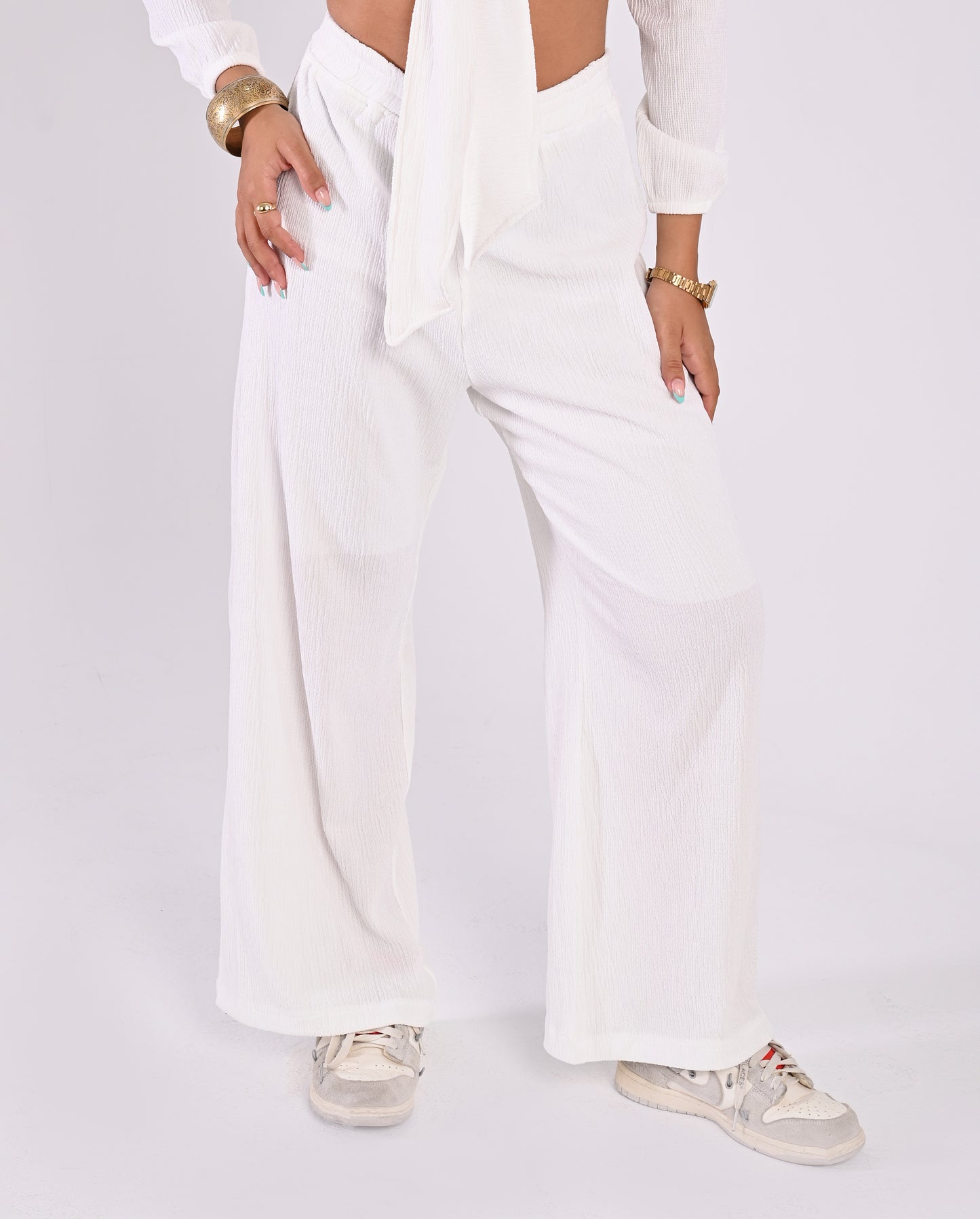 White Crinkle Set