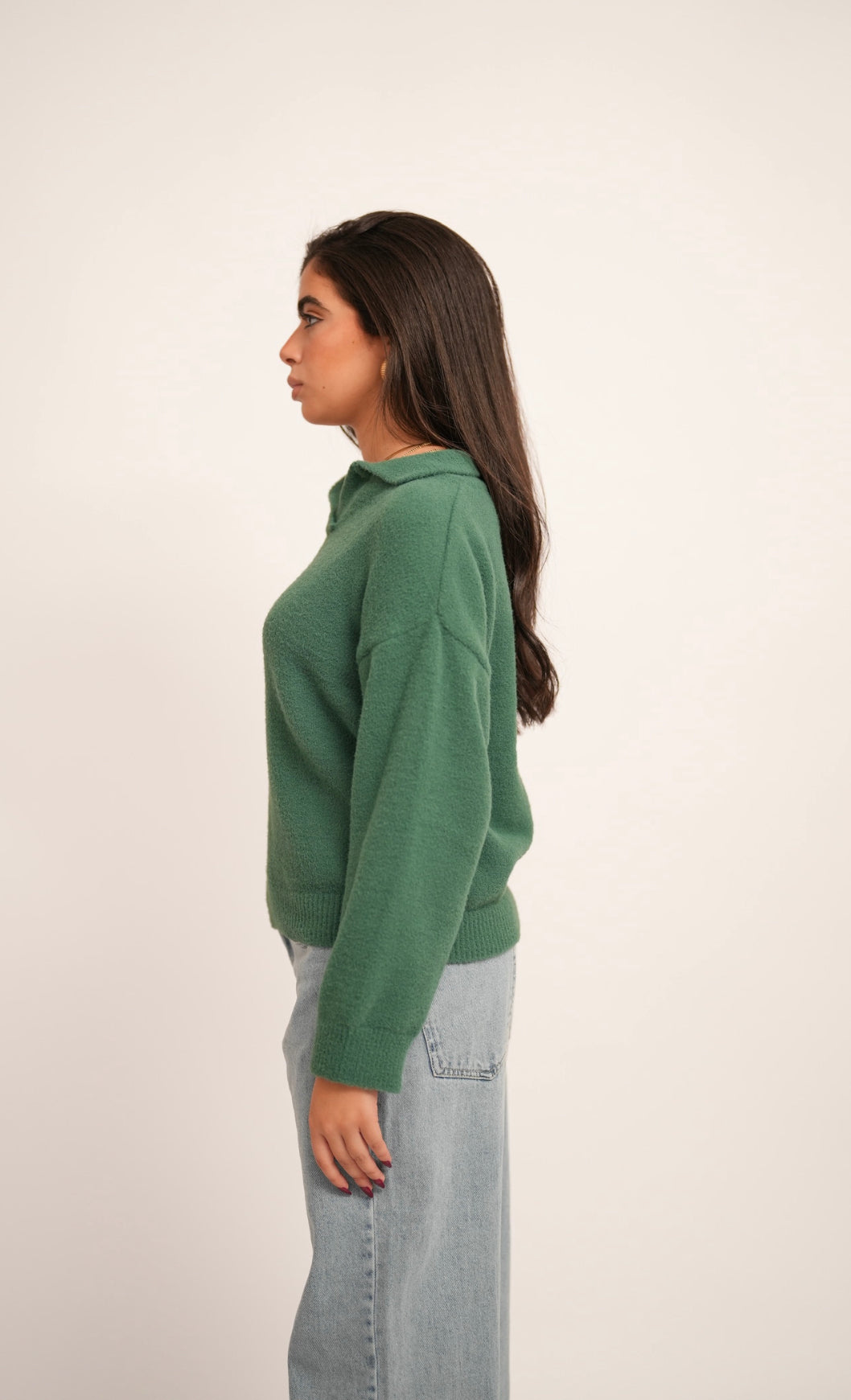 Green Knit-Wear Sweater