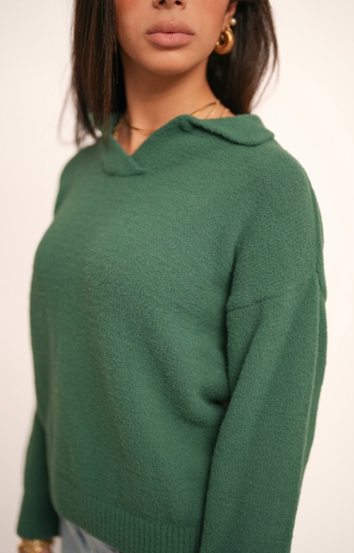 Green Knit-Wear Sweater